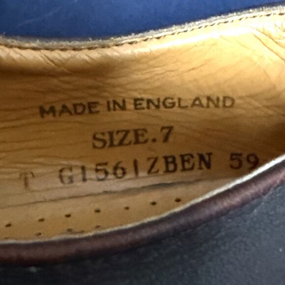 Dr Martens Y2K Leather Oxford Shoes Mens Sz 7 UK Made in‎ England Vtg 1561 Brown main image 9